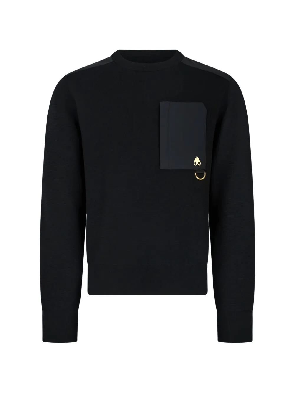 Moose Knuckles Elowan patch-pocket sweater - Nero