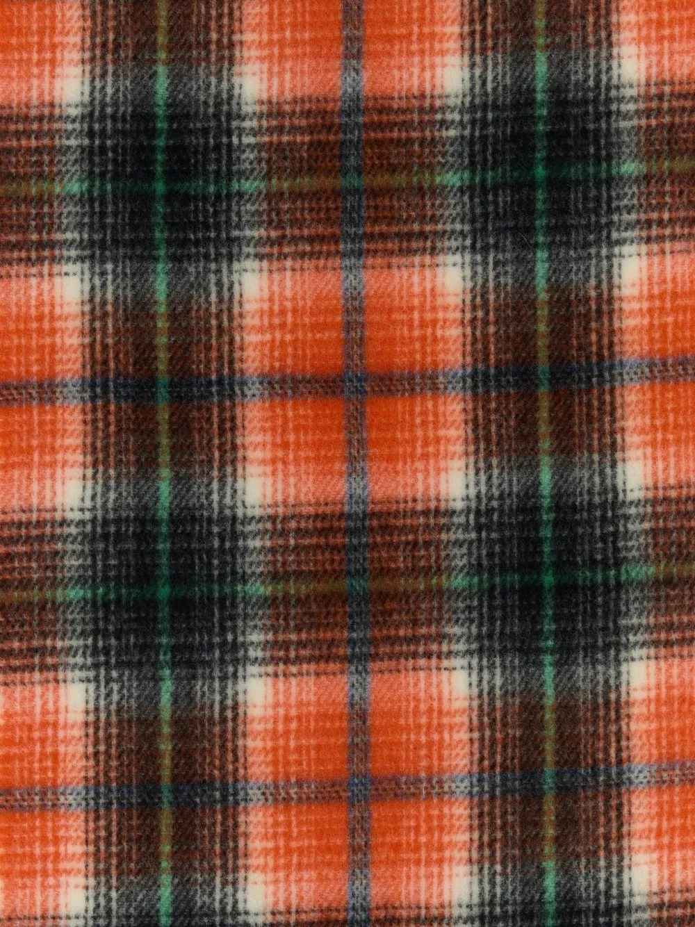 GANNI scarf in check wool Oranje