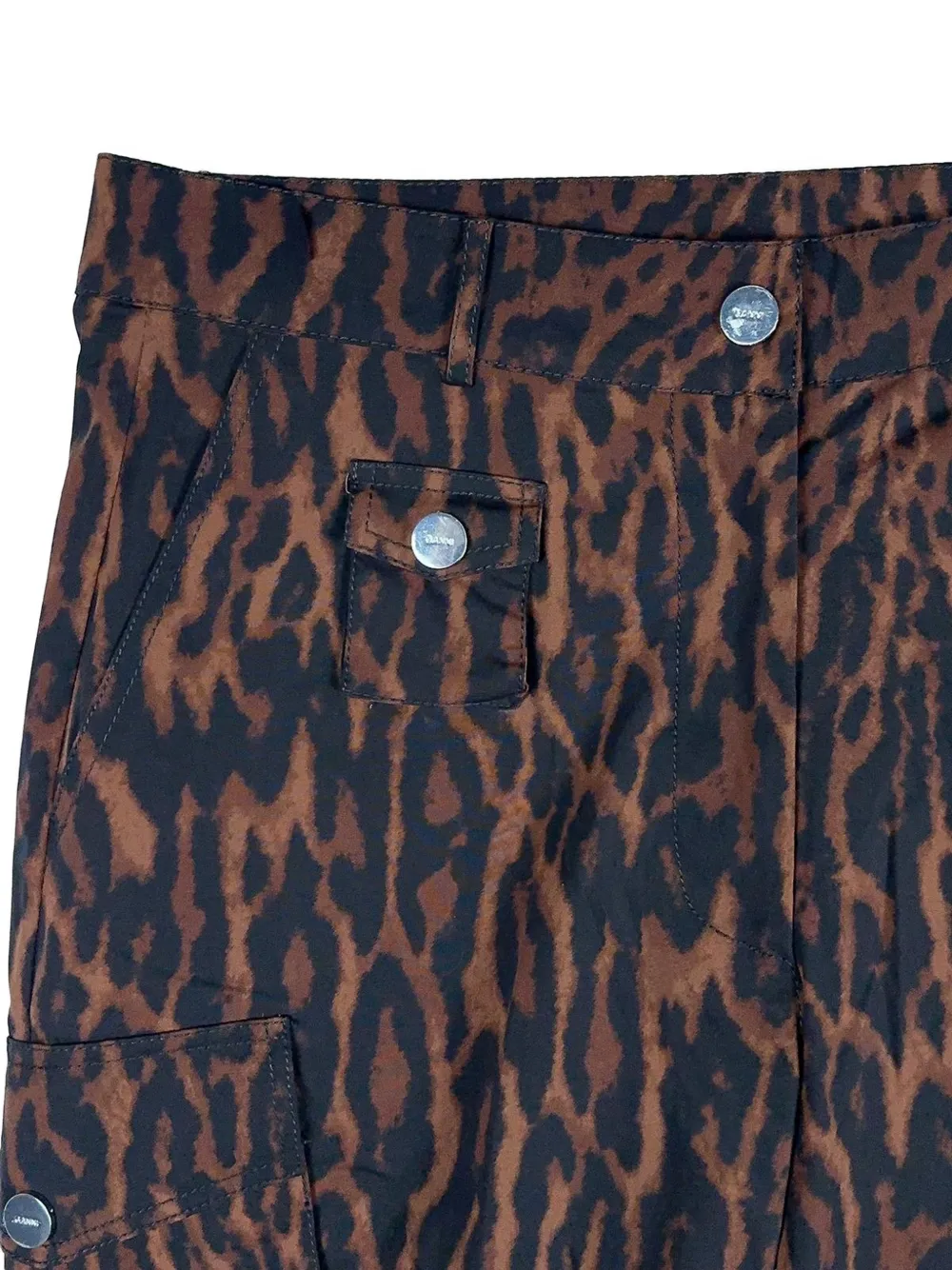GANNI leopard-print cargo pants Bruin