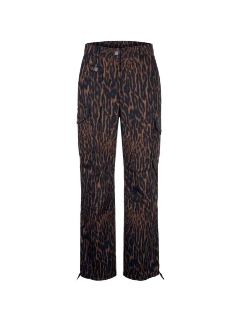 GANNI leopard-print cargo pants