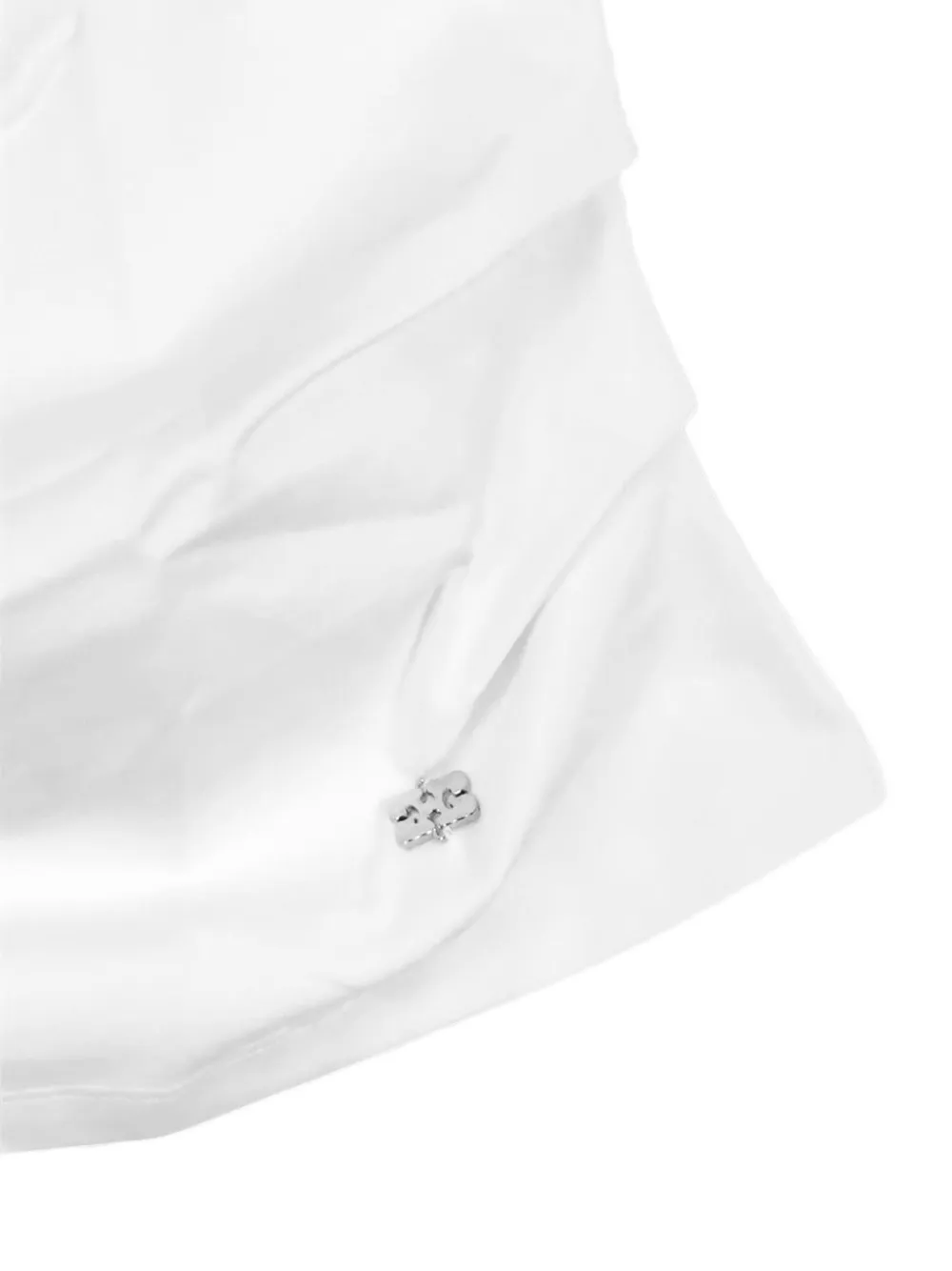 GANNI top in draped jersey Wit
