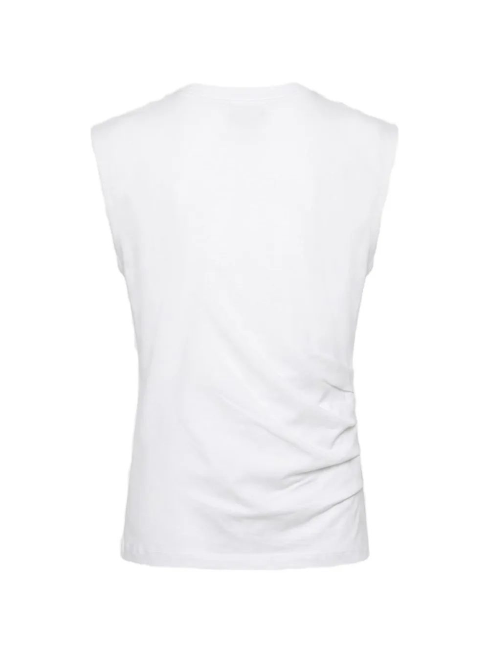 GANNI top in draped jersey Wit