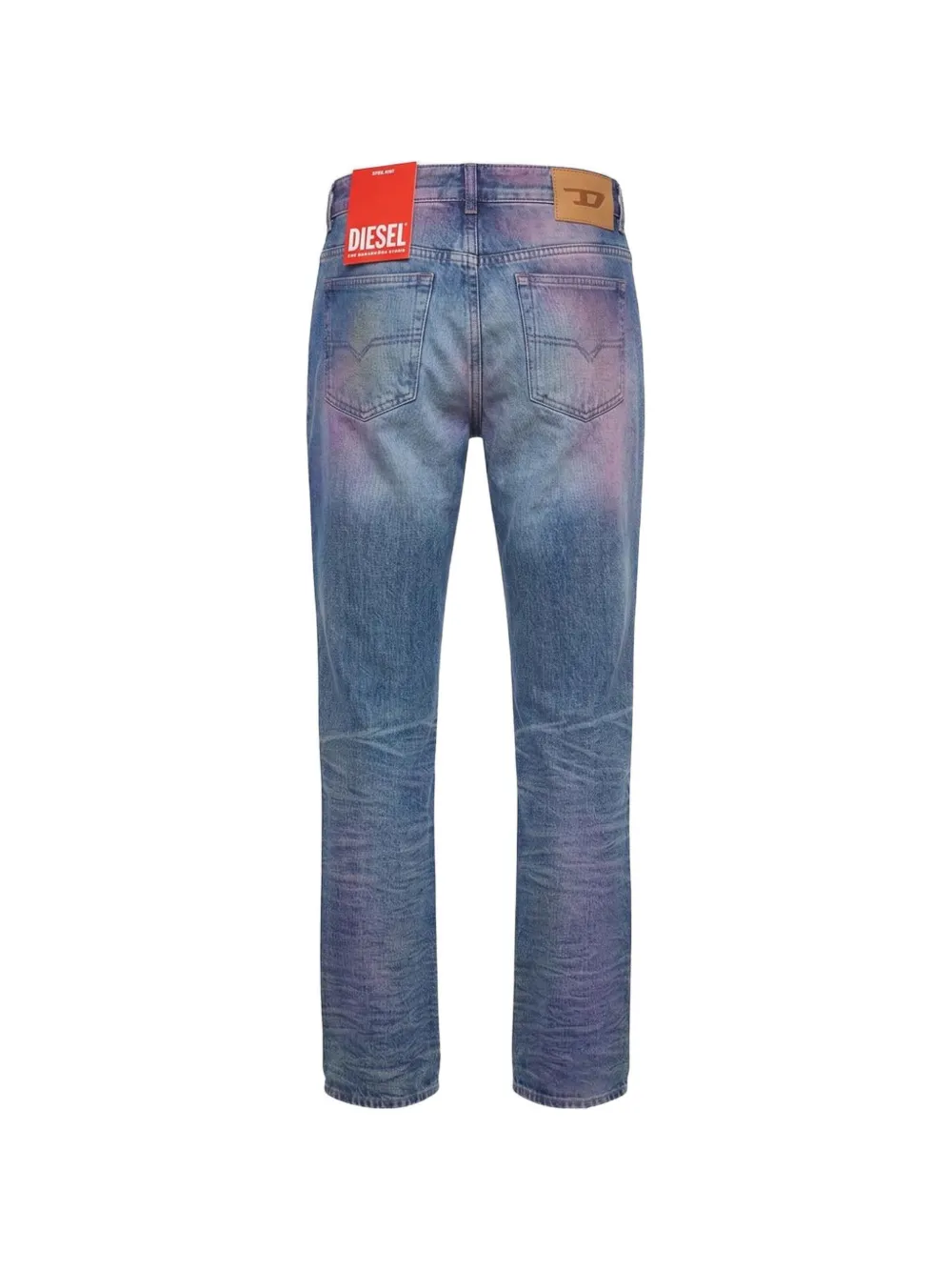 Diesel D-Lie-Fsj3 faded jeans Blauw