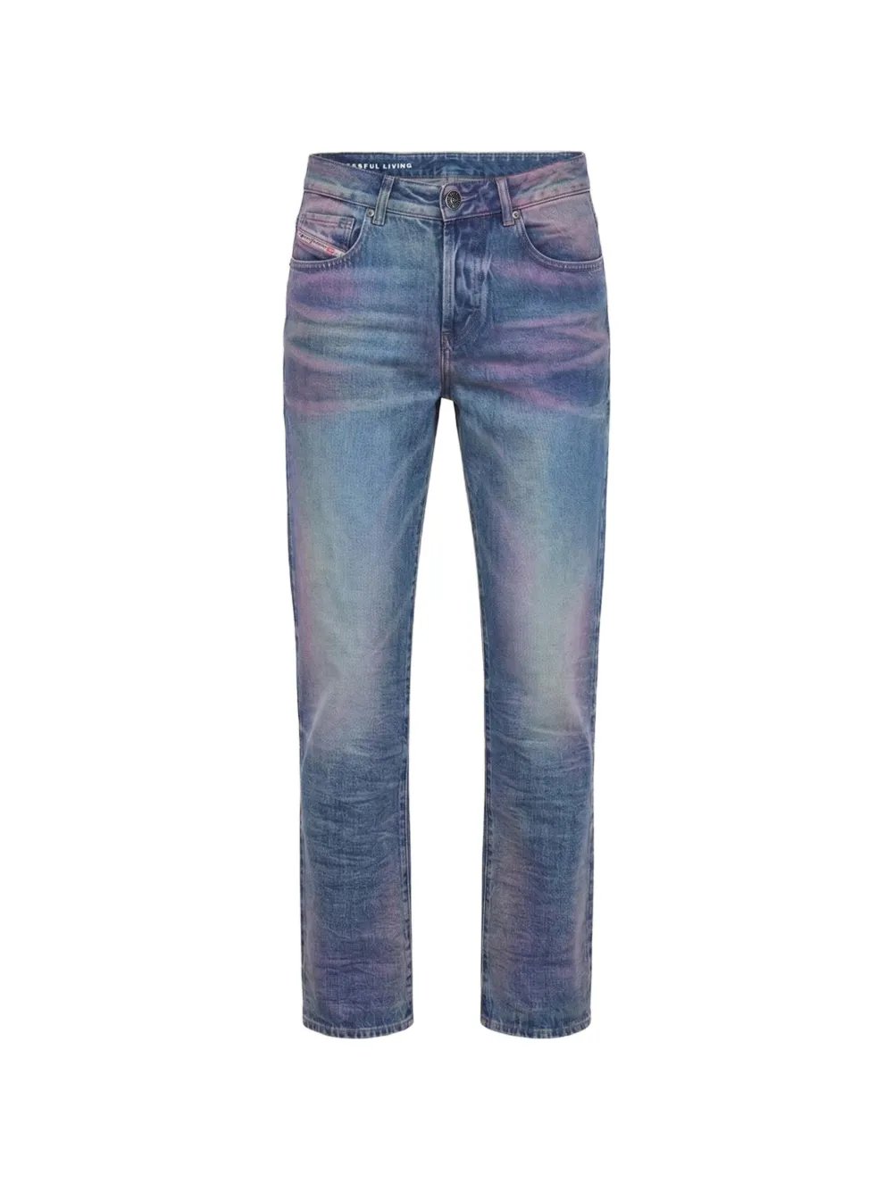 Diesel D-Lie-Fsj3 jeans met vervaagd effect Blauw