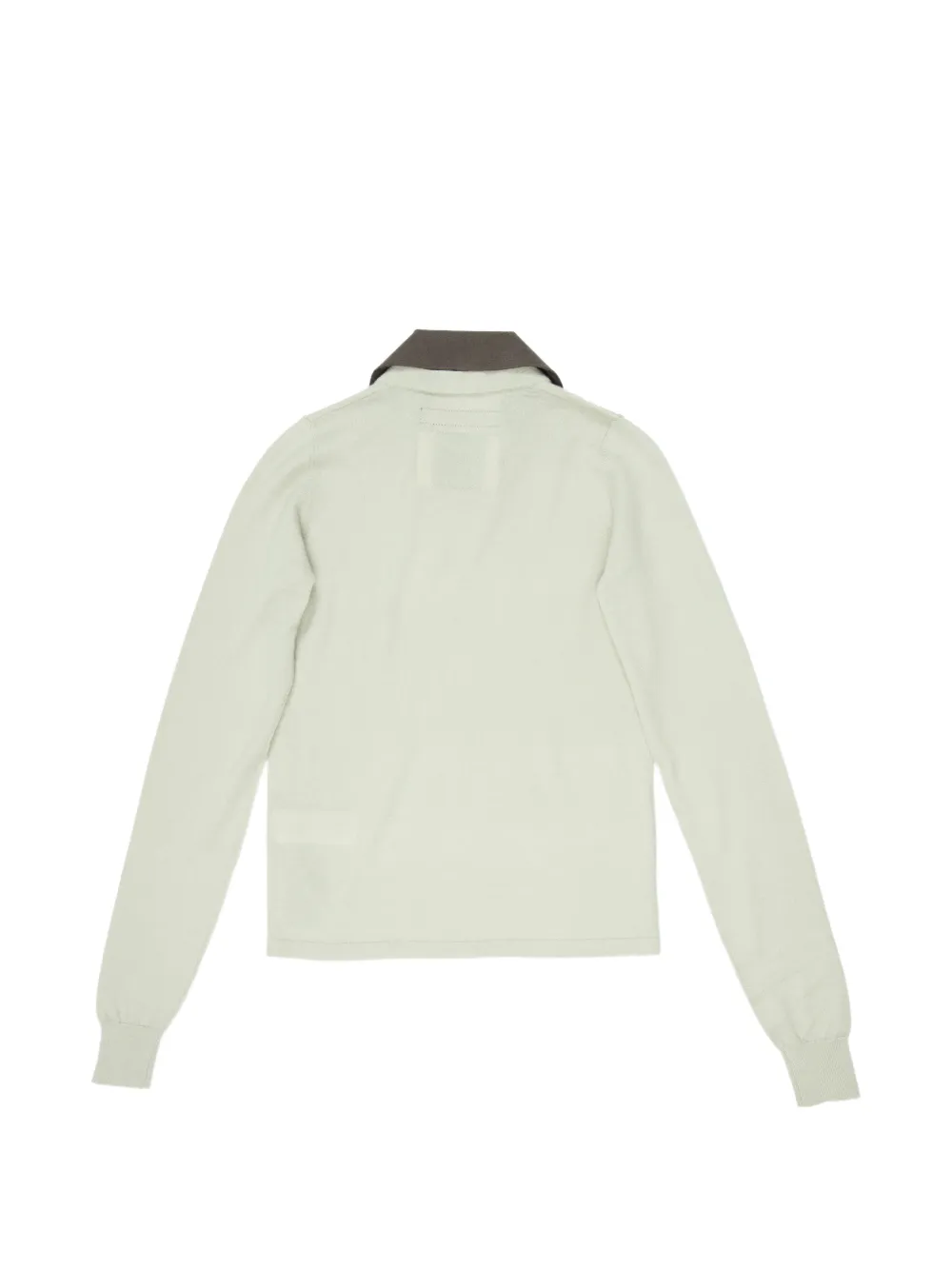 Frenckenberger V-neck collared sweater Beige