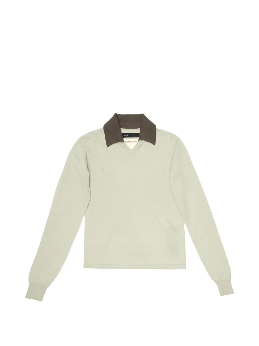 Frenckenberger V-neck collared sweater