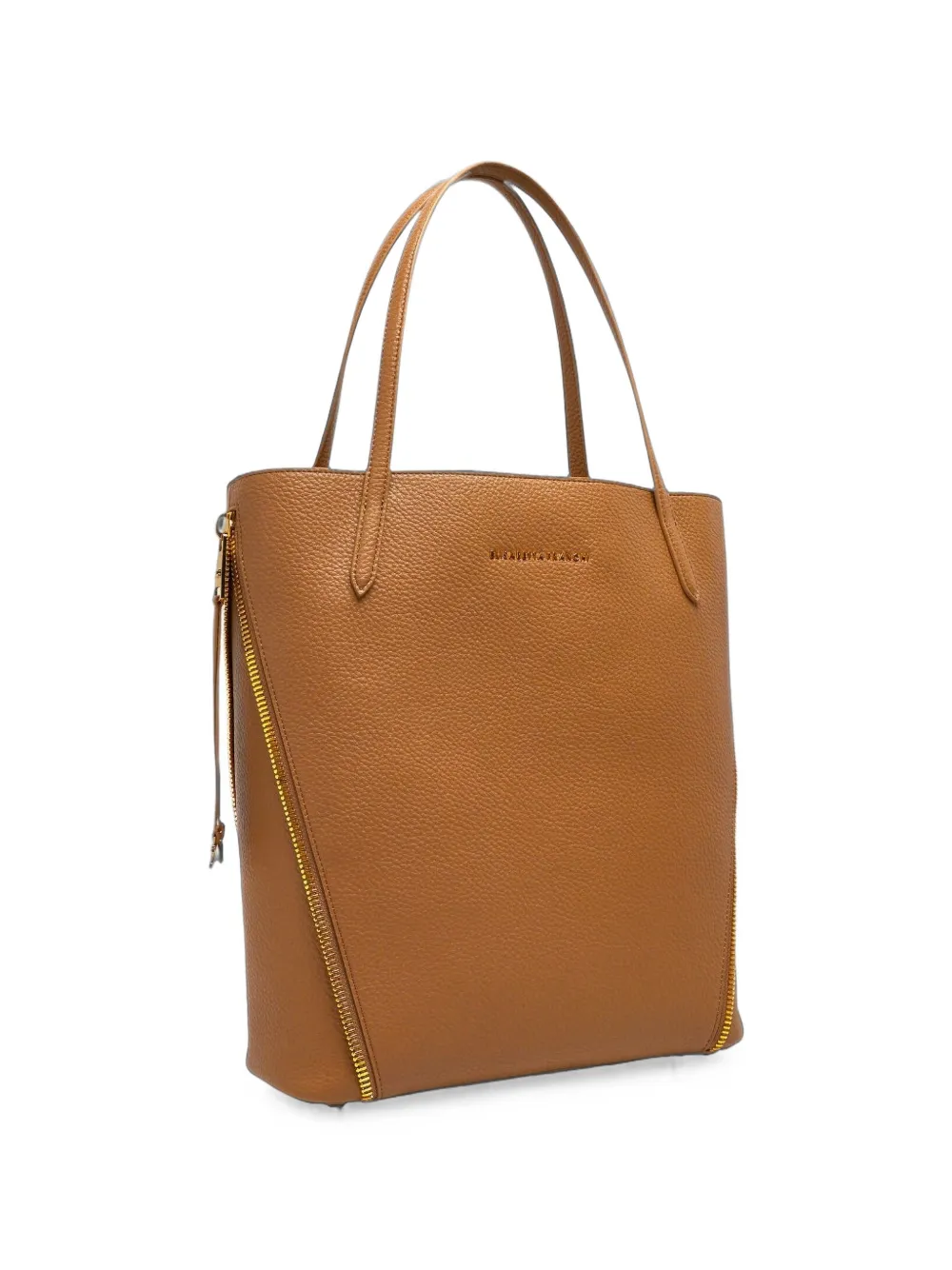 Elisabetta Franchi Shopper met textuur en ritsdetail Beige