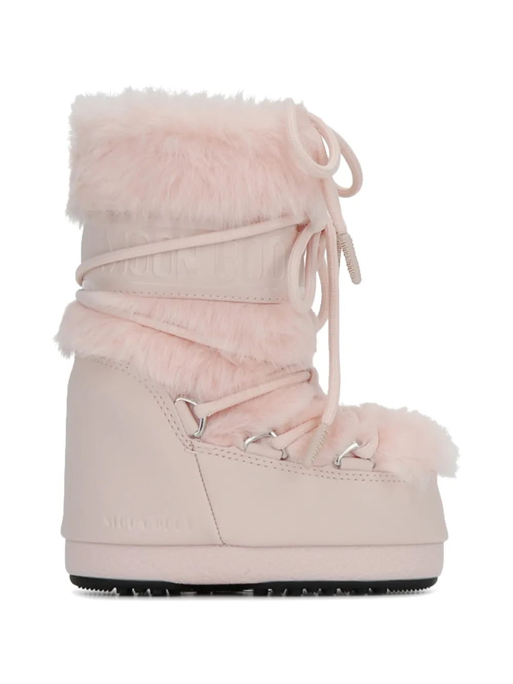 Moon Boot Kids Icon faux-fur snow boots - Rosa