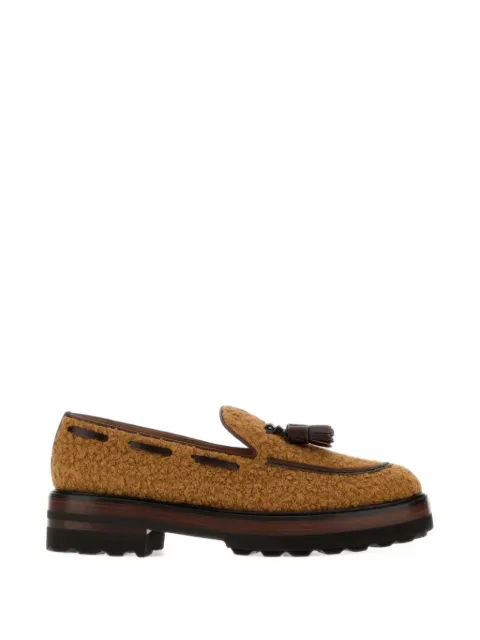 Fratelli Rossetti tassel-detail bouclé loafers