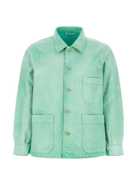 Auralee button-up cotton denim jacket