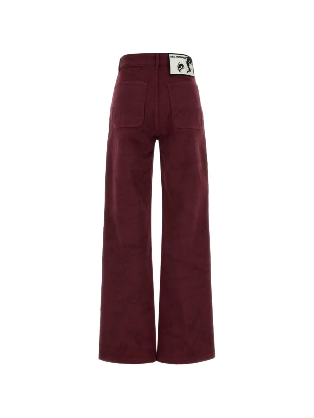 DES PHEMMES Cargo broek verfraaid met kristallen Rood