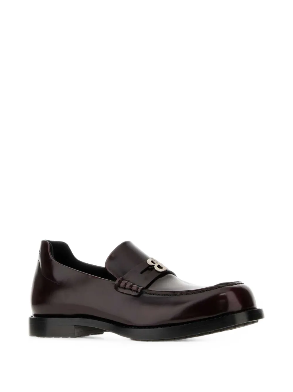 Balenciaga Comfy logo-plaque leather loafers Rood