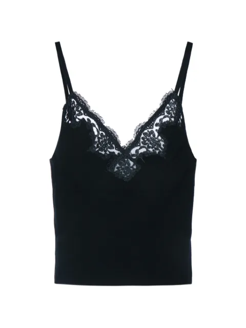 ERMANNO FIRENZE lace-trim top