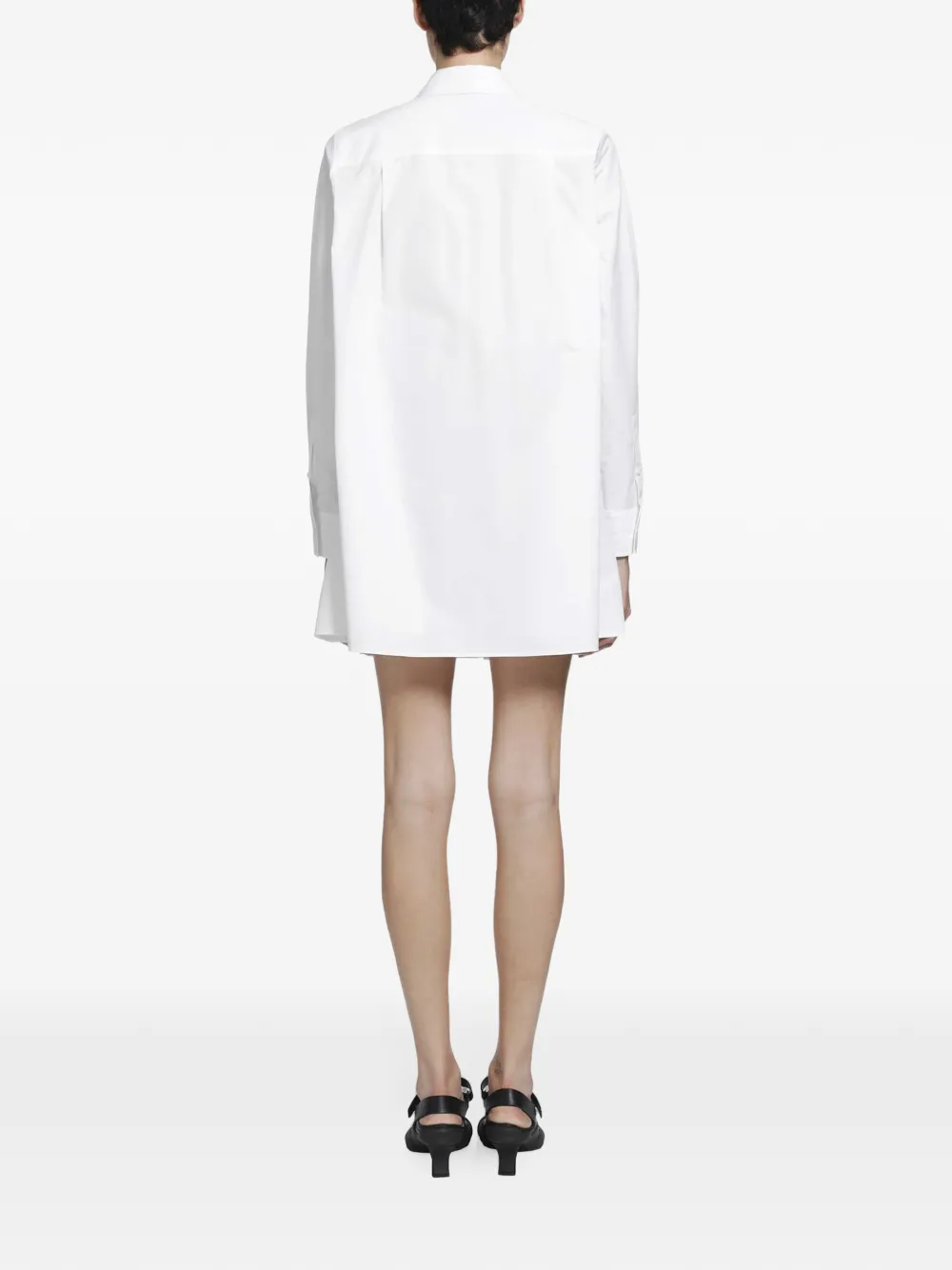 LOEWE Blousejurk met plooirok Wit