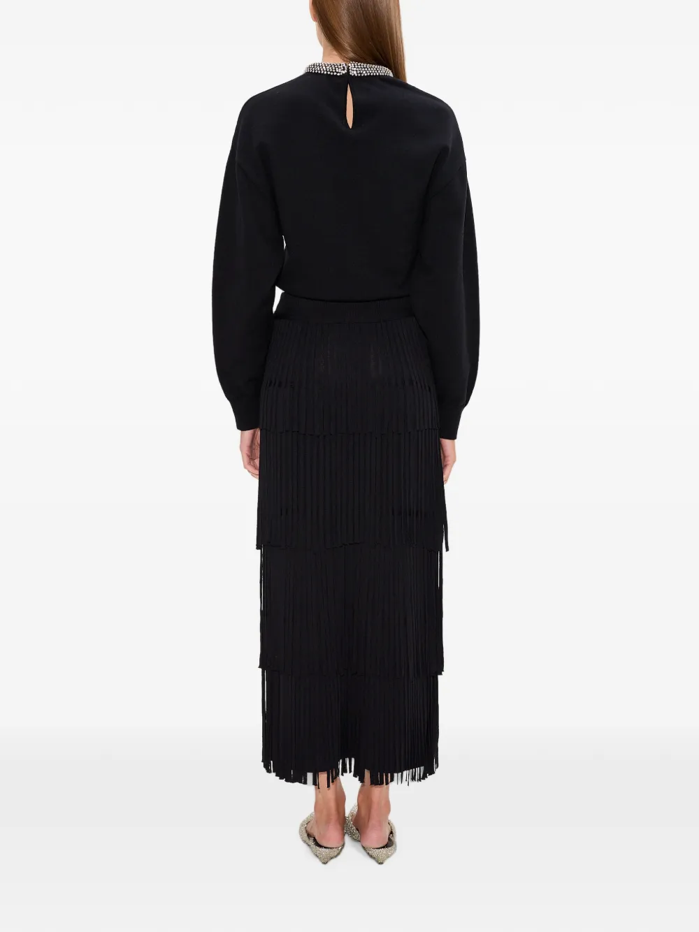 Simon Miller Lillian crystal-embellished sweater Zwart