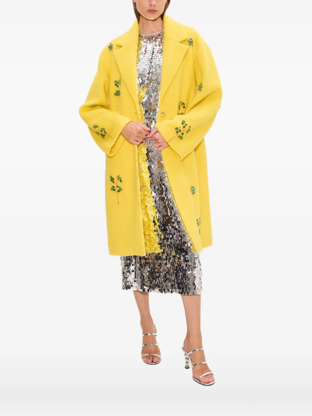 Simon Miller manteau Esme à ornements - Jaune