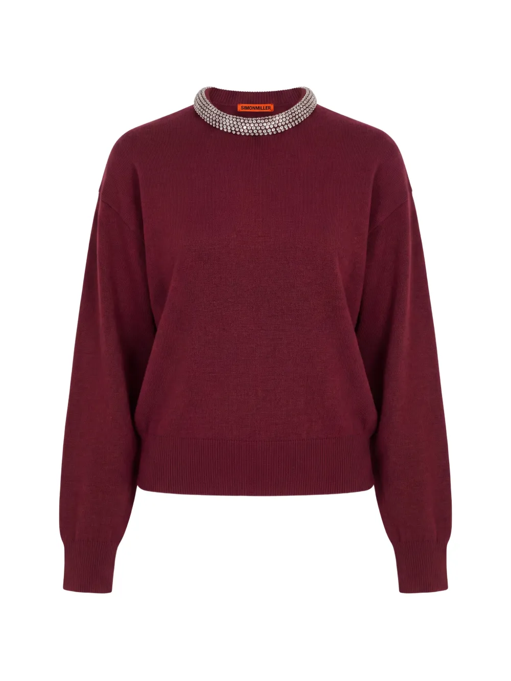 Simon Miller Lillian Embellished Sweater In Brown