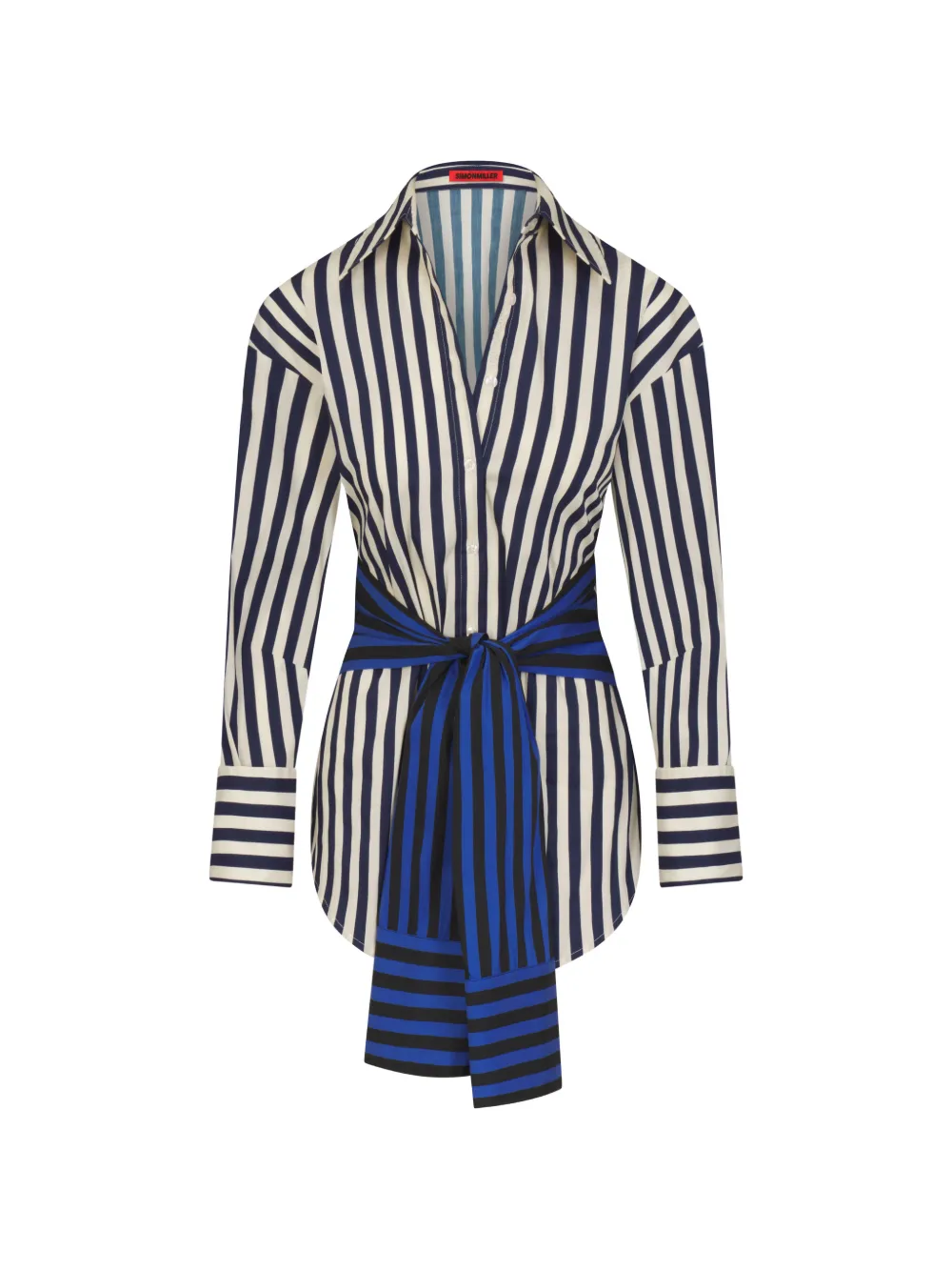 Simon Miller chemise Inna à taille nouée - Bleu