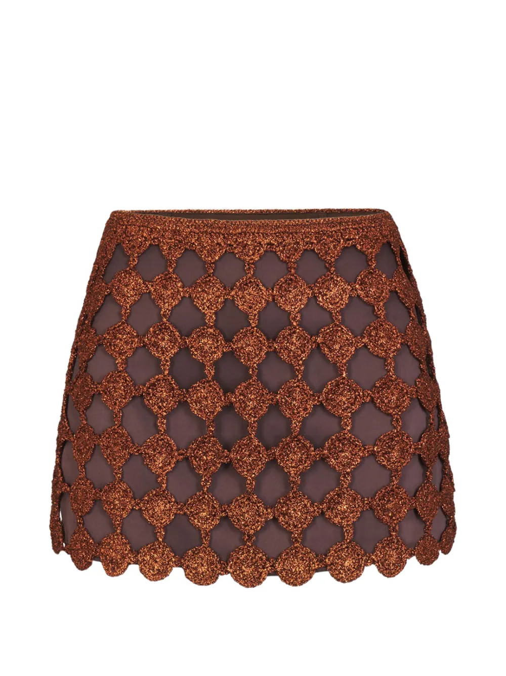 Simon Miller minijupe Zera en crochet - Marron Simon Miller minijupe Zera en crochet - Marron