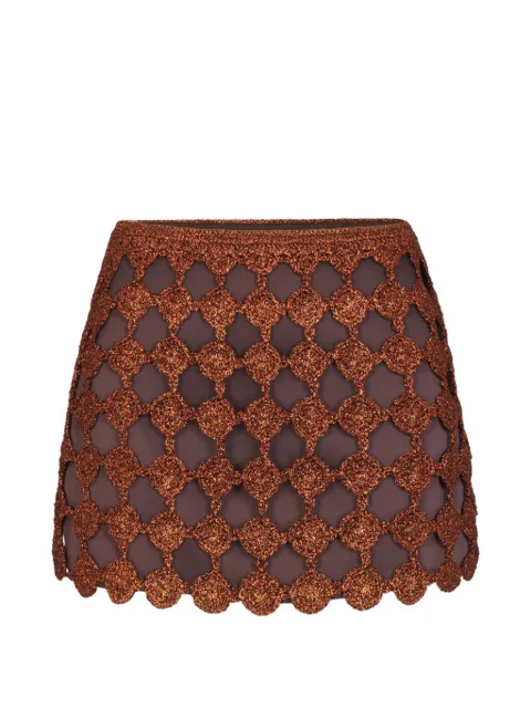 Simon Miller Zera crochet mini skirt