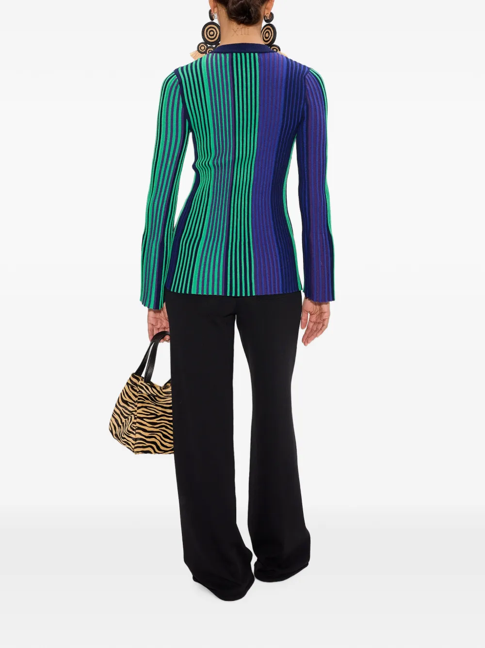 Simon Miller Misha ribgebreid vest Blauw