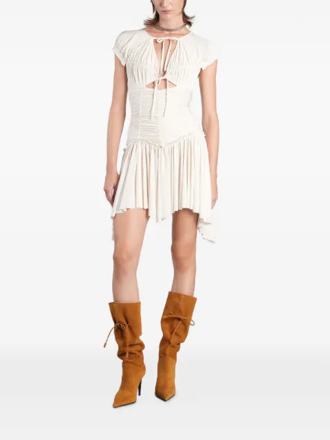 SIEDRES Penelope ruched cut-out mini dress