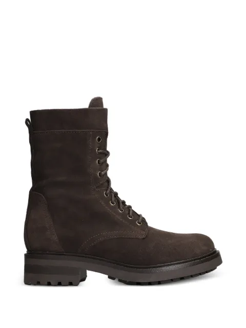 Julie Dee botas de gamuza con agujetas