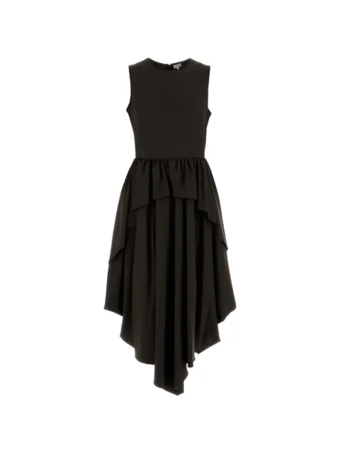 LOEWE ruffled asymmetric midi dress