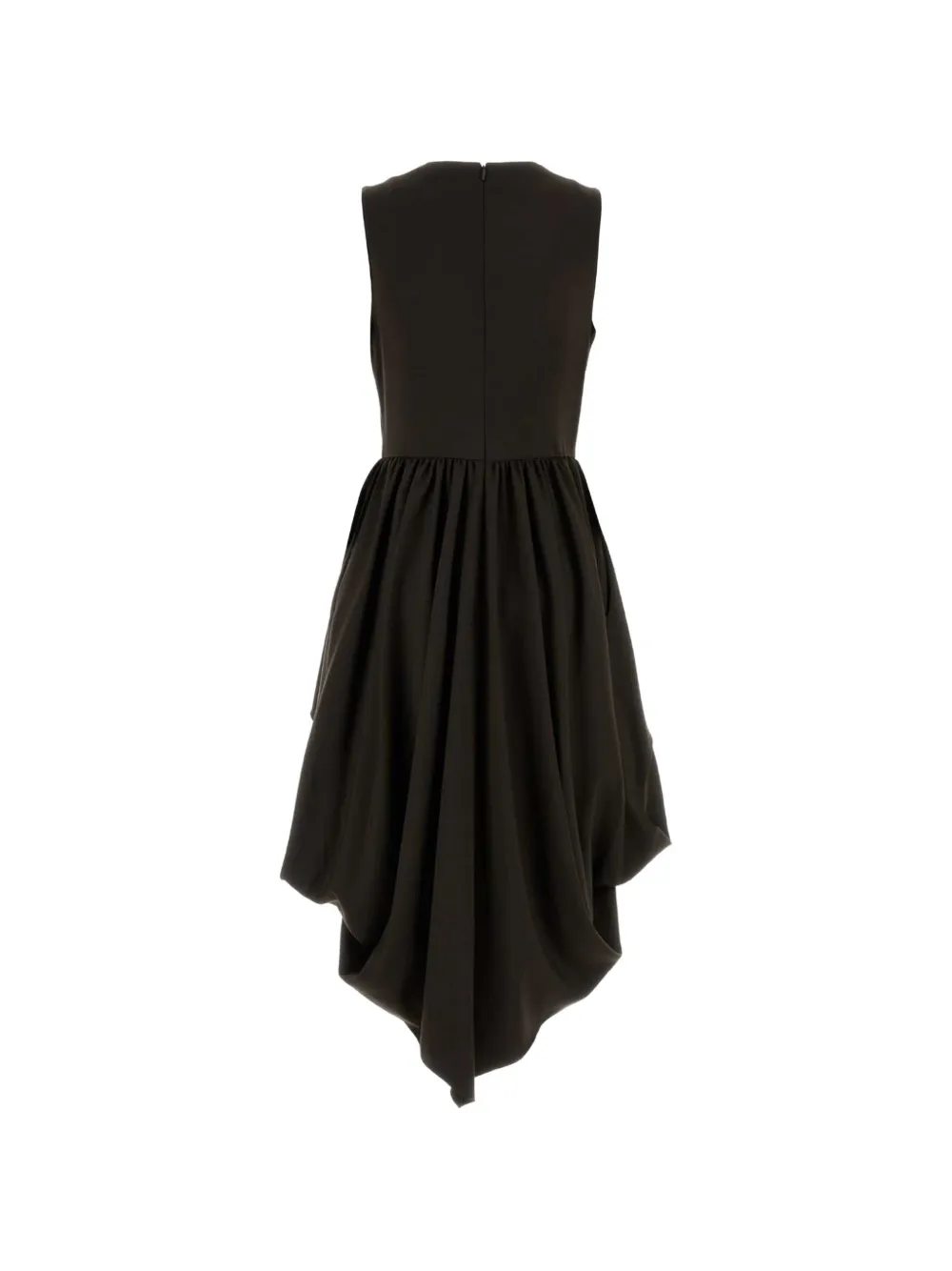 LOEWE Asymmetrische midi-jurk Bruin