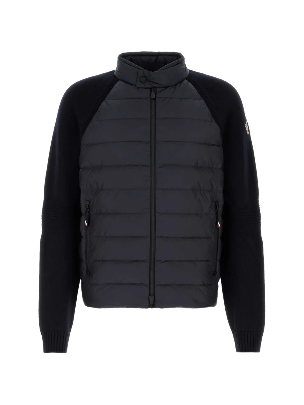 Moncler Grenoble quilted-panel zip-up cardigan