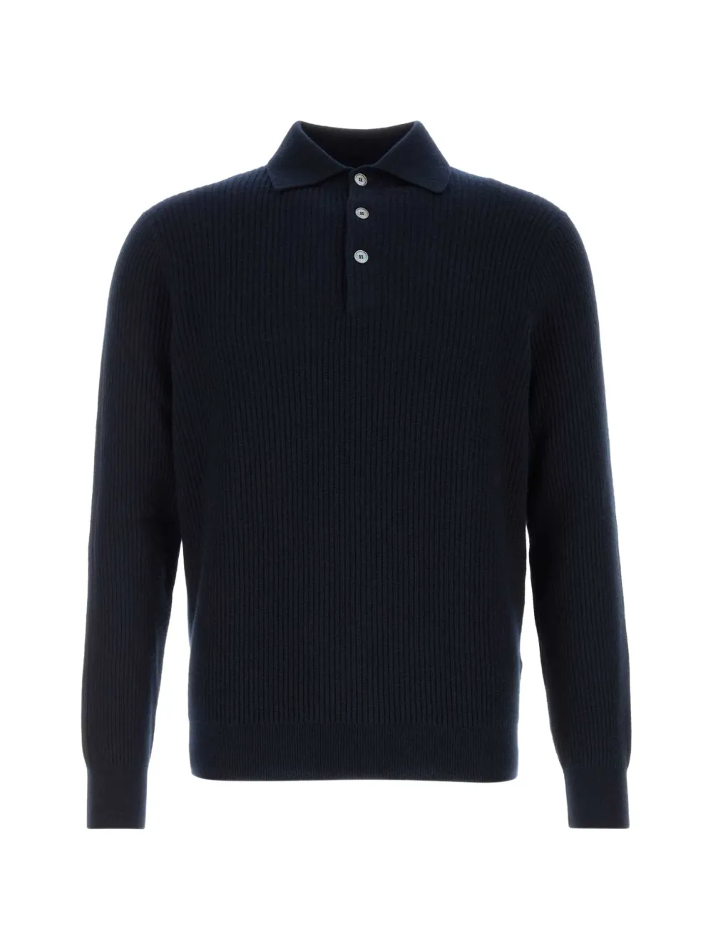 Fedeli ribbed-knit polo shirt