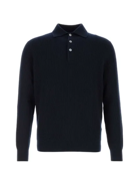 Fedeli ribbed-knit polo shirt