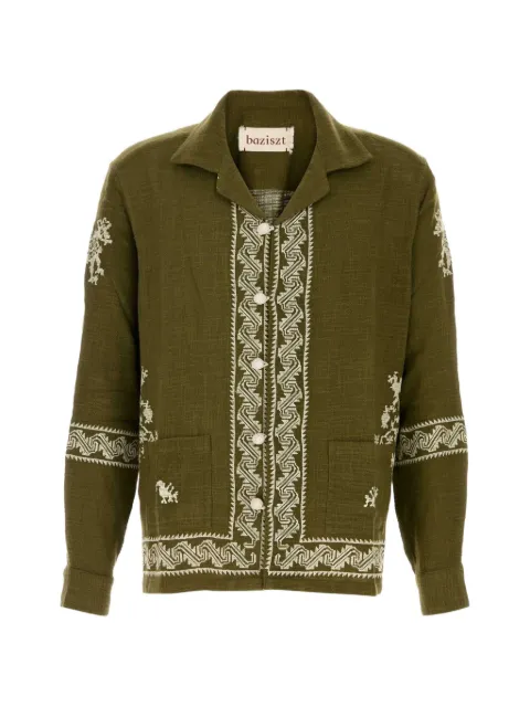 Baziszt Tulum embroidered cotton shirt