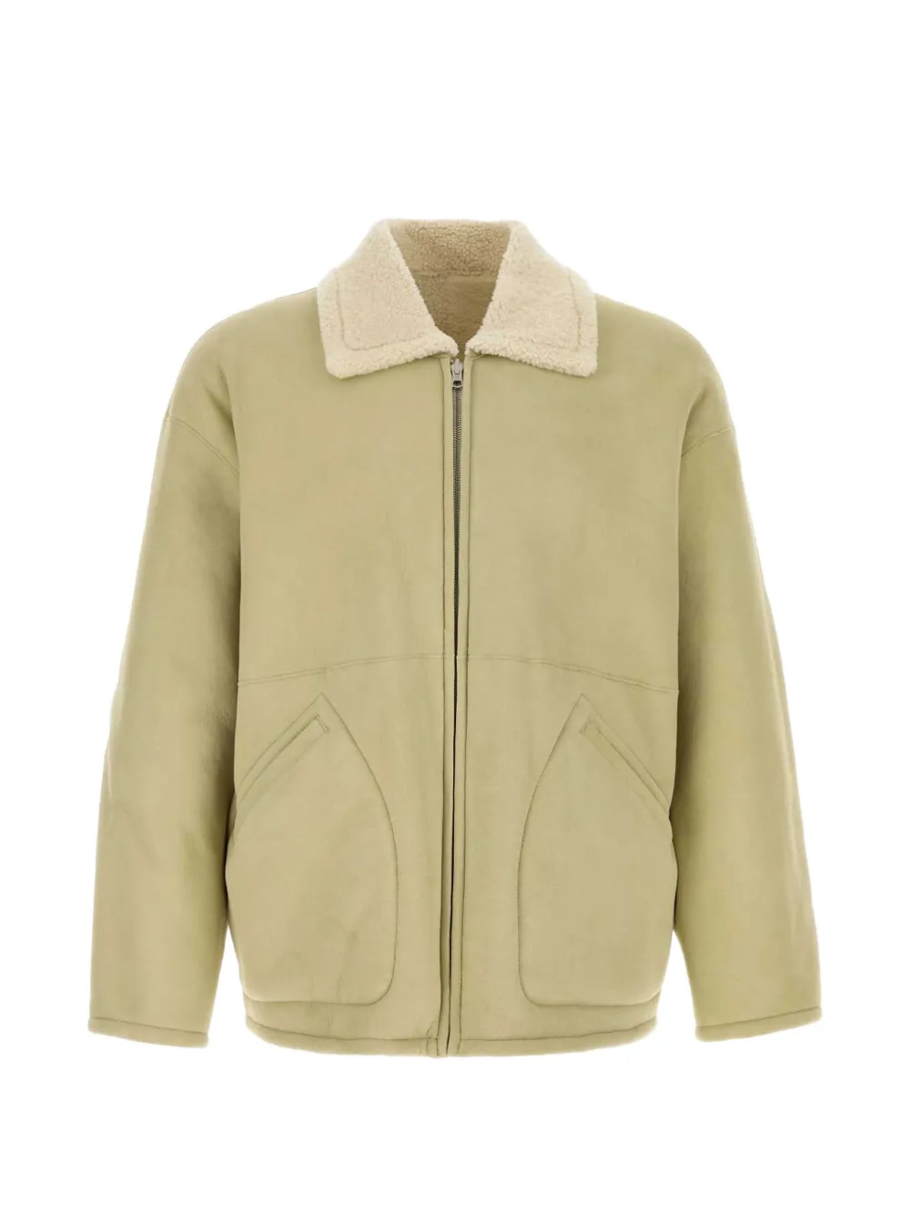 Auralee reversible shearling jacket - Vert