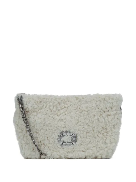 Roger Vivier micro Pilgrim crystal-buckle tote bag
