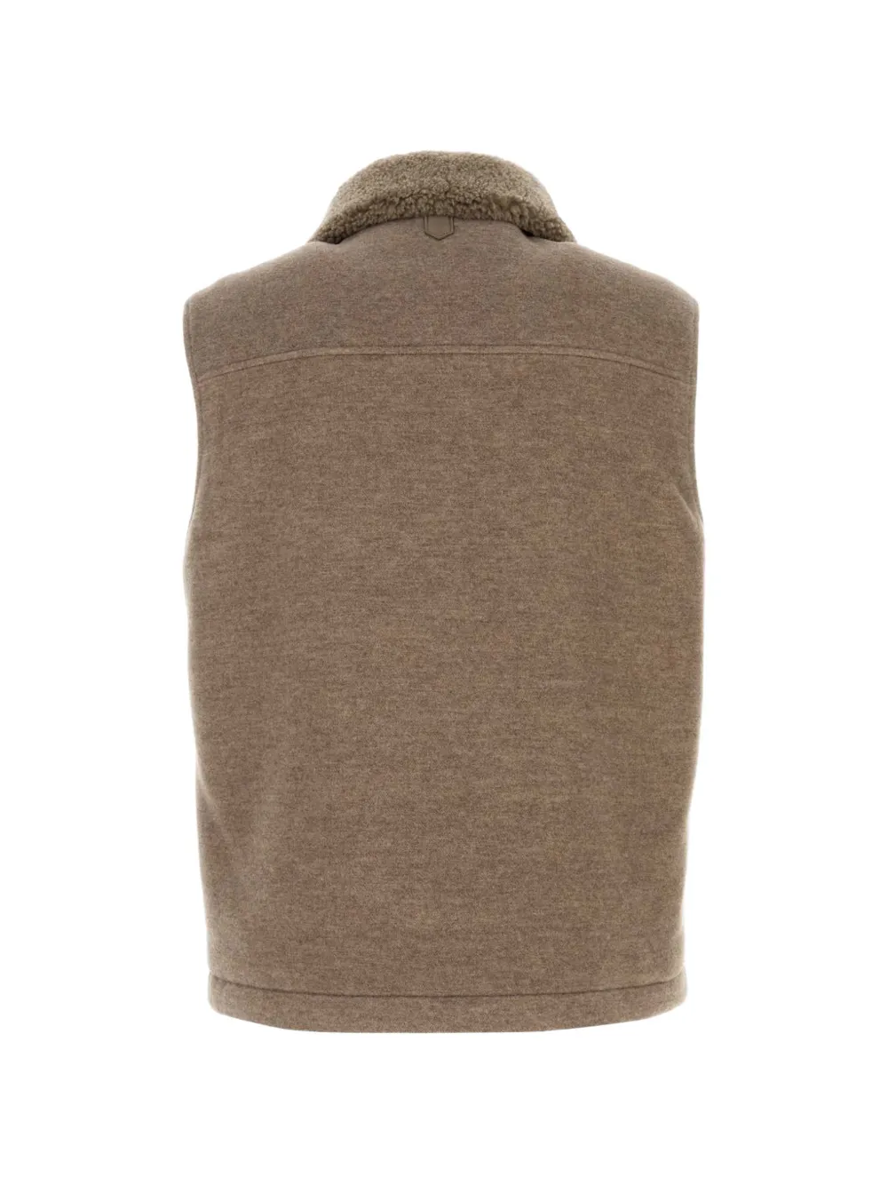 Canali shearling-collar gilet Bruin