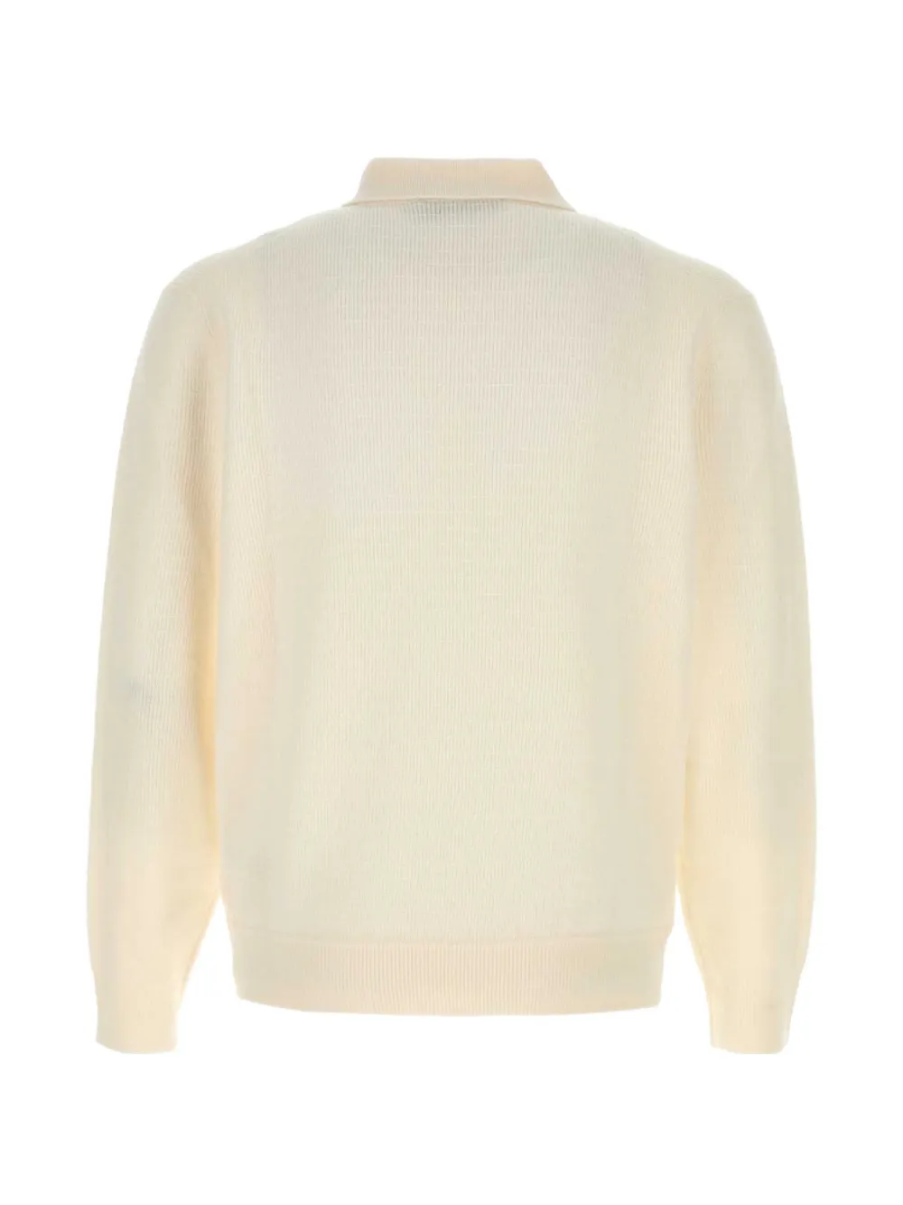 Canali zip-fastening polo sweater Beige