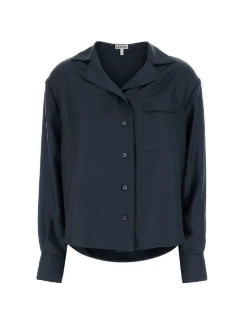 LOEWE Camicia in twill di seta