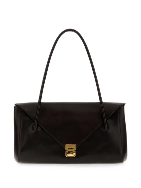 Marni envelope leather tote bag
