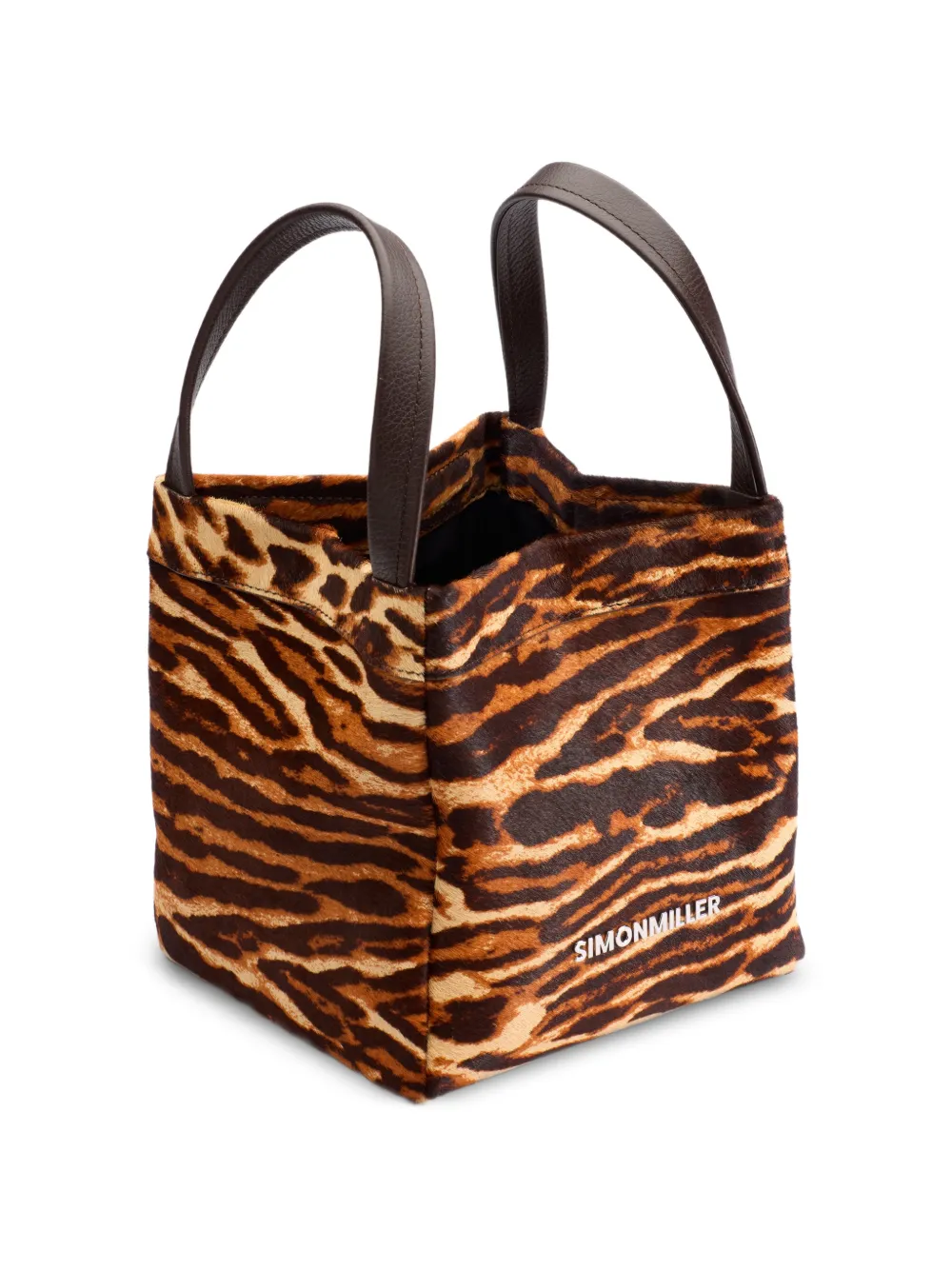 Simon Miller Quad shopper van kalfshaar Bruin