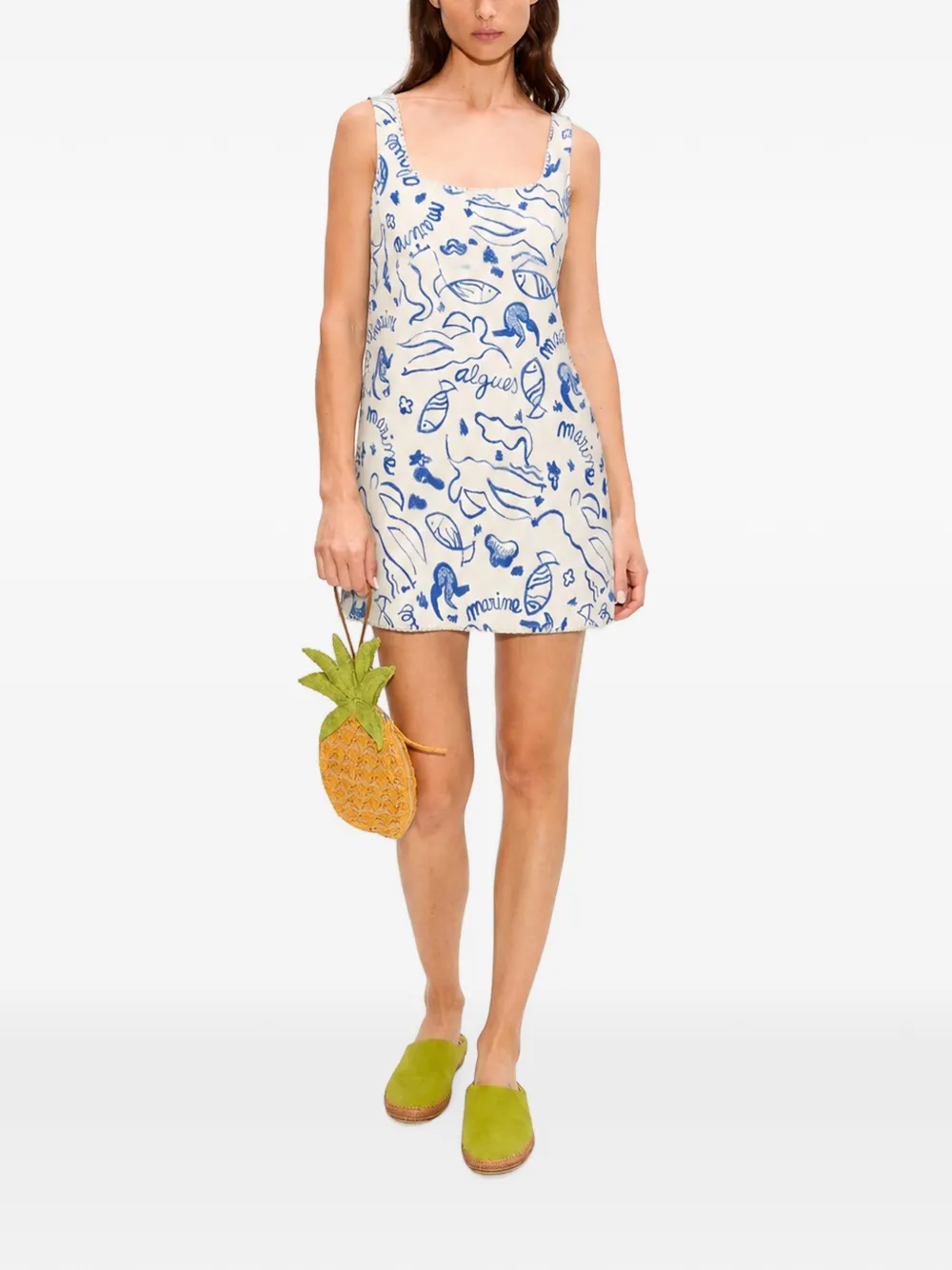 Simon Miller Sahara mini-jurk met print Beige