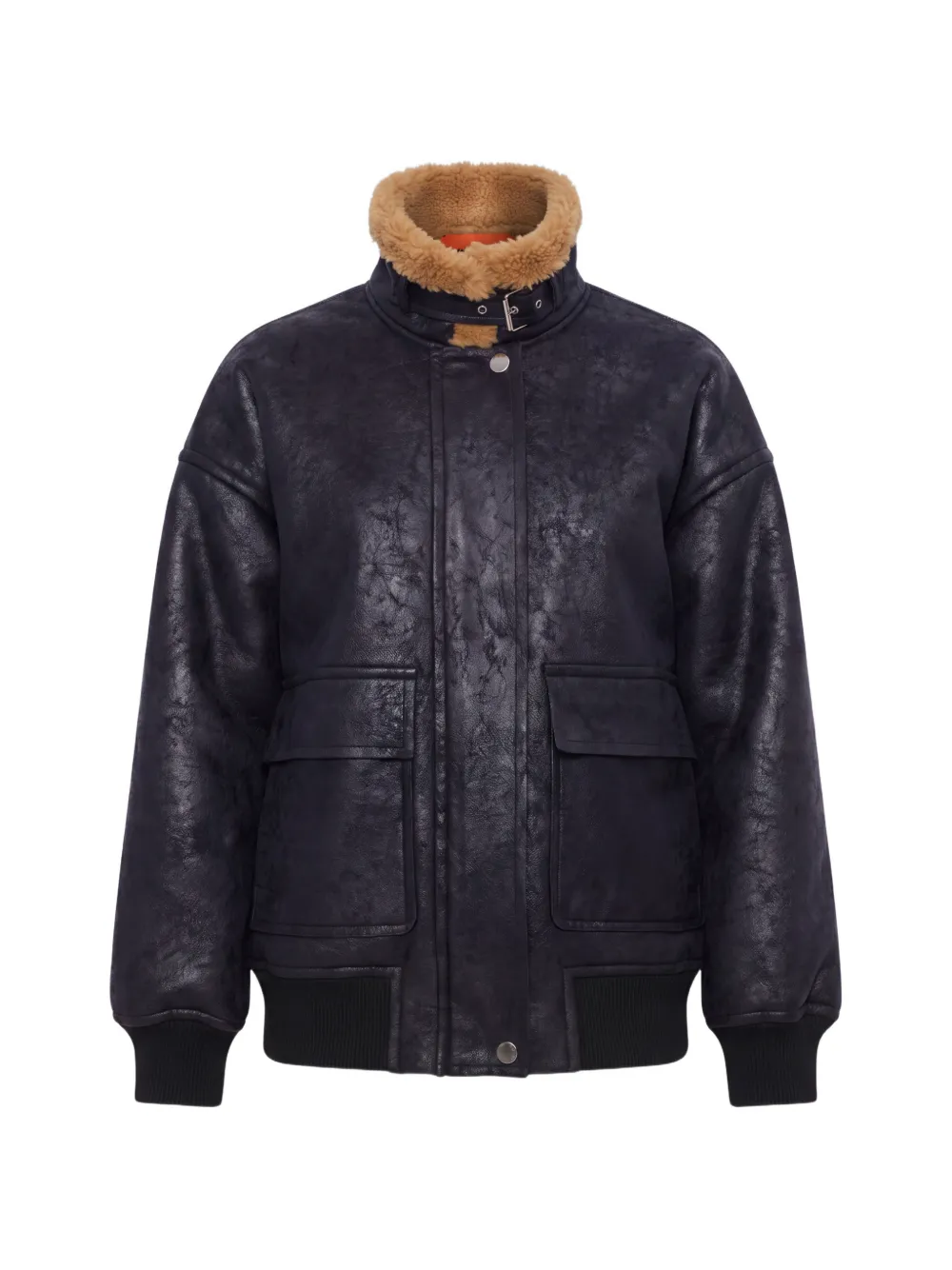 Simon Miller Halle Faux-shearling Bomber Jacket In Black
