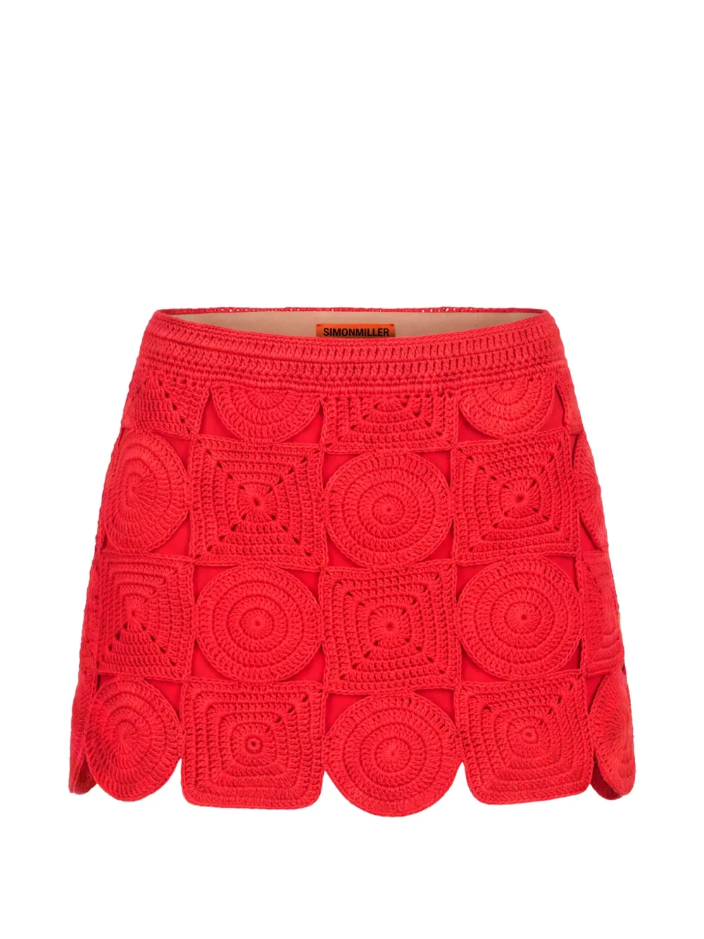 Simon Miller minijupe Beep Beep en crochet - Rouge Simon Miller minijupe Beep Beep en crochet - Rouge