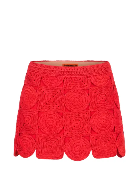 Simon Miller Beep Beep crochet-knit mini skirt