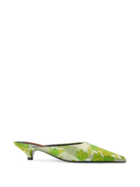 Simon Miller Arrow floral-print mules