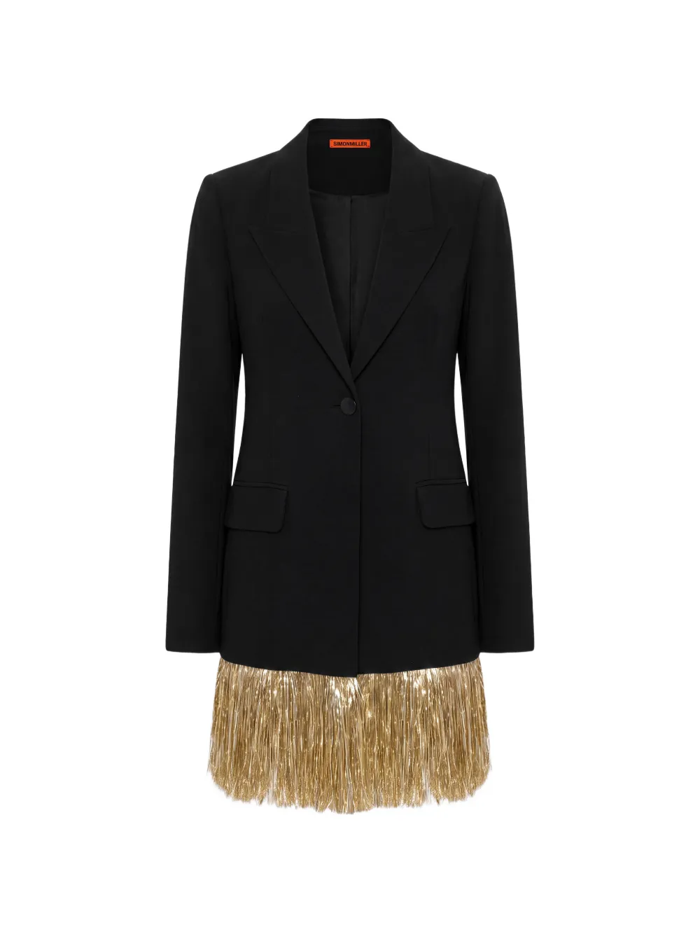Simon Miller blazer Odette à franges - Noir