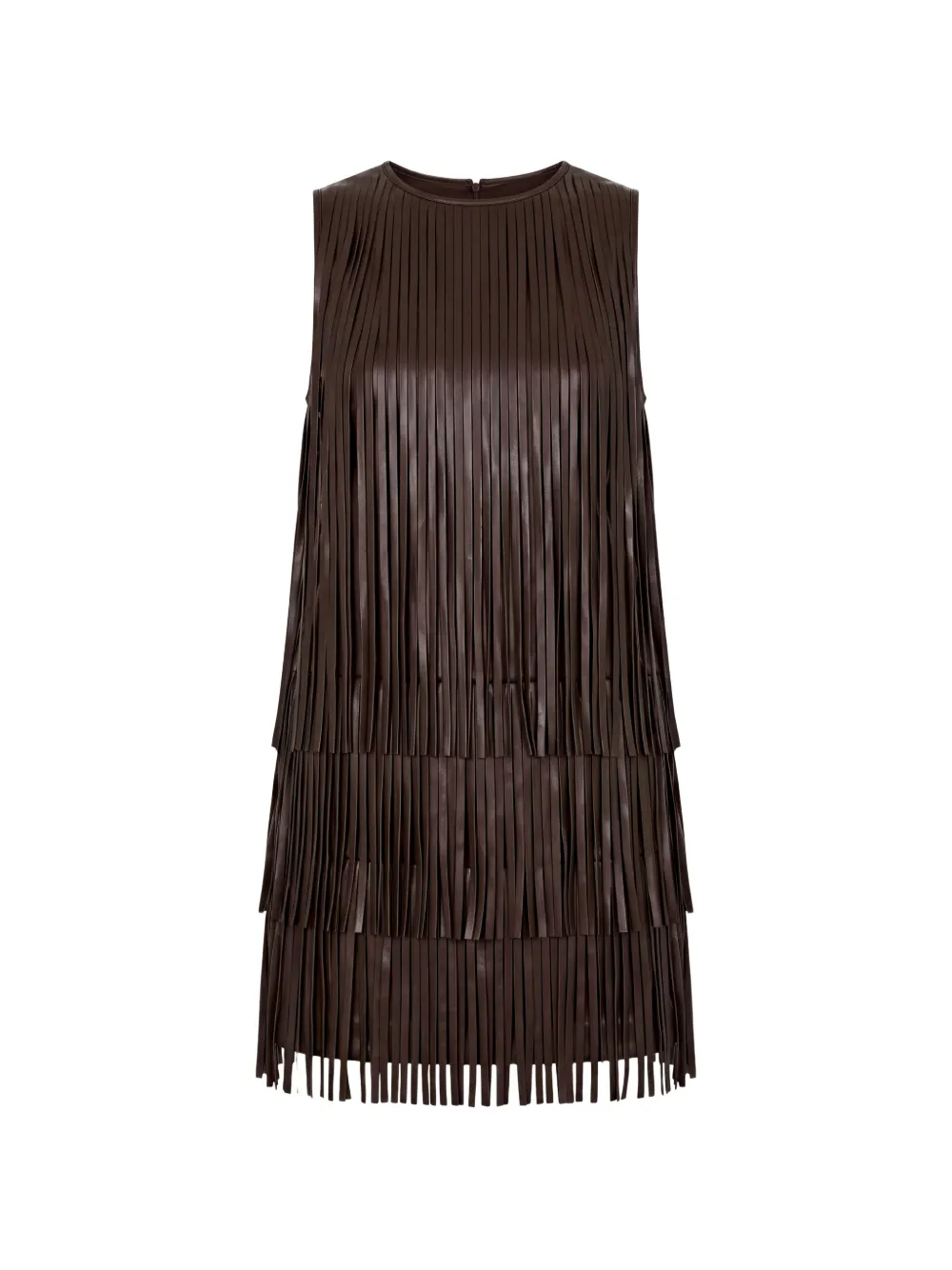 Simon Miller robe courte Jupiter à franges - Marron Simon Miller robe courte Jupiter à franges - Marron