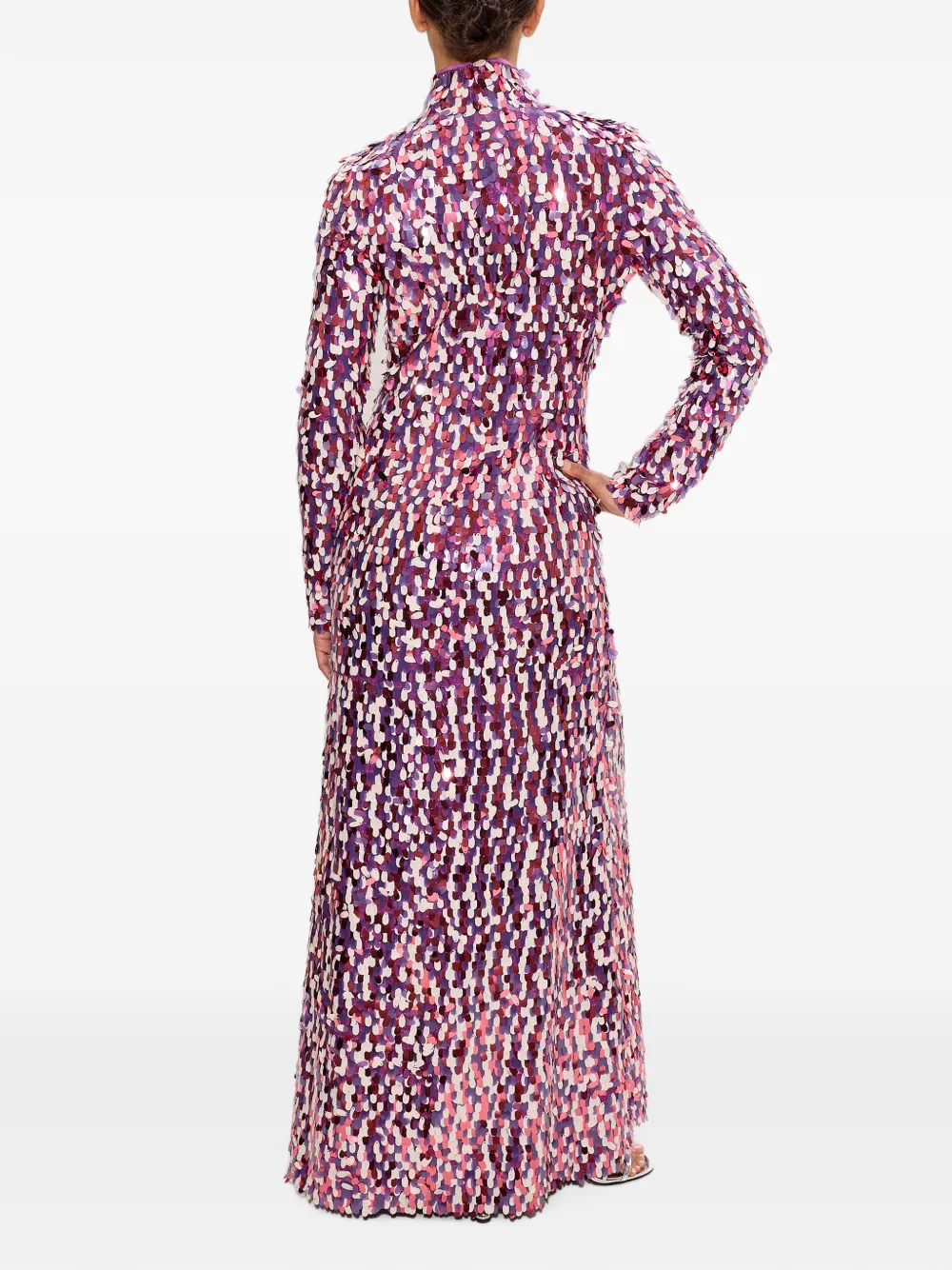 Simon Miller Sculpty maxi-jurk verfraaid met pailletten Paars