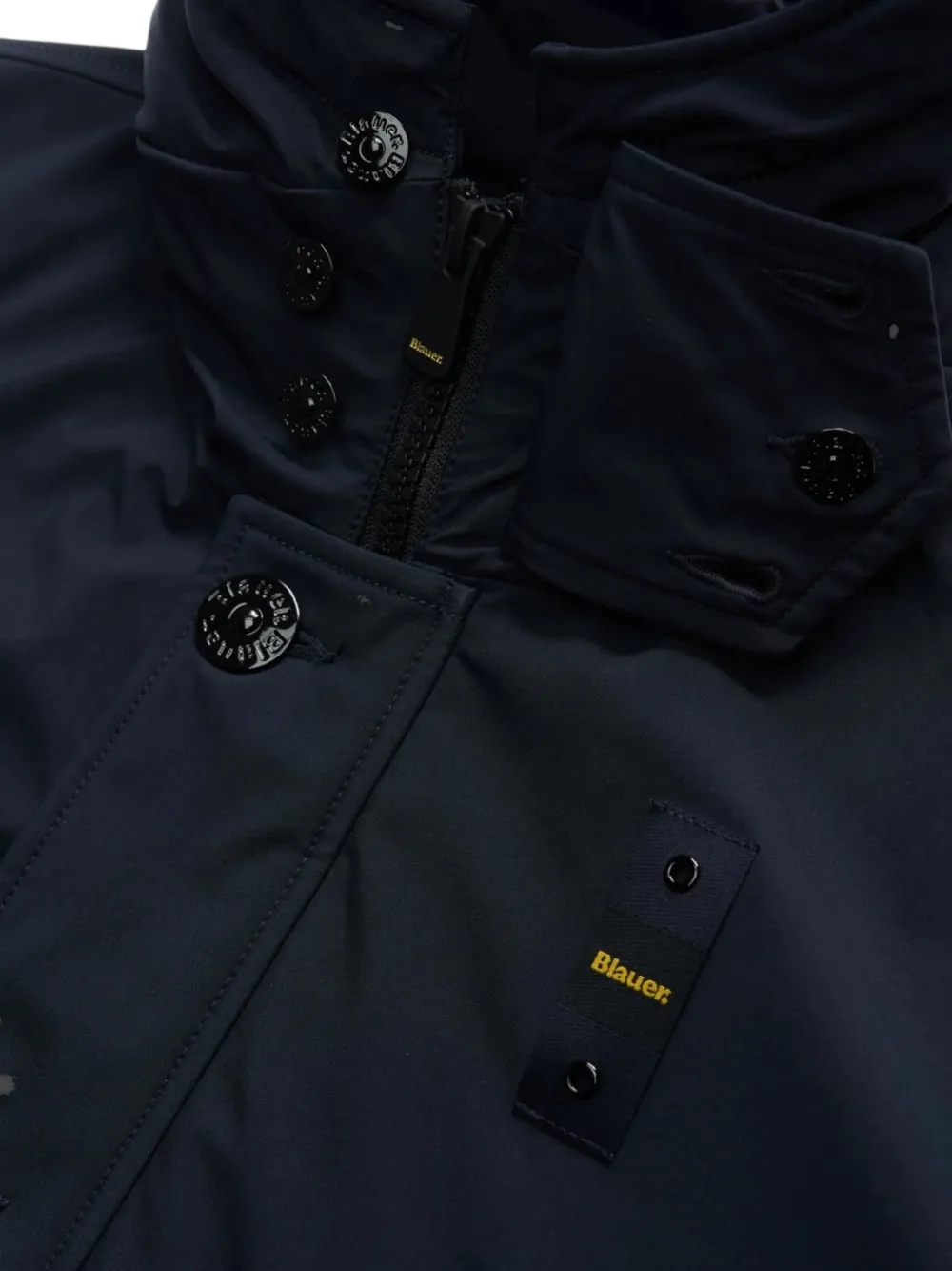 Blauer Andrew hooded coat Blauw