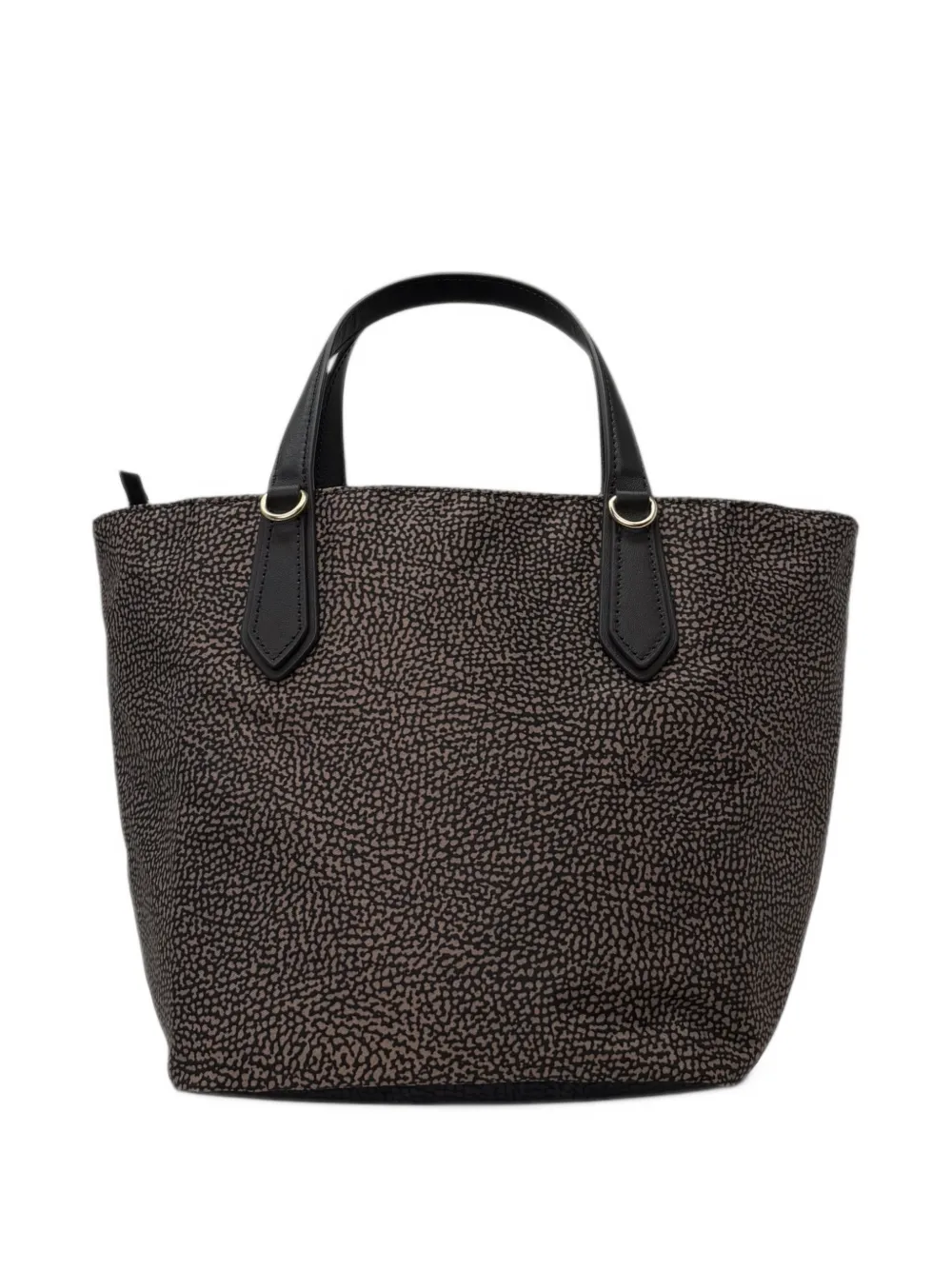 Borbonese Shopper met O.P. print Bruin
